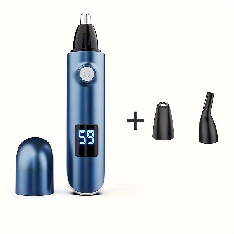 Nose hair trimmer non-invasive nose hair scavenger double-edged blade easy to clean eyebrow trimming tools, professional USB rechargeable nose hair trimmer eyebrow trim body beauty kit, long battery life, short charging time, easy to carry