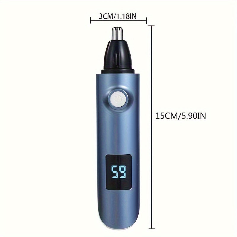 Nose hair trimmer non-invasive nose hair scavenger double-edged blade easy to clean eyebrow trimming tools, professional USB rechargeable nose hair trimmer eyebrow trim body beauty kit, long battery life, short charging time, easy to carry