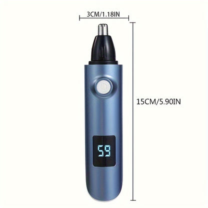Nose hair trimmer non-invasive nose hair scavenger double-edged blade easy to clean eyebrow trimming tools, professional USB rechargeable nose hair trimmer eyebrow trim body beauty kit, long battery life, short charging time, easy to carry