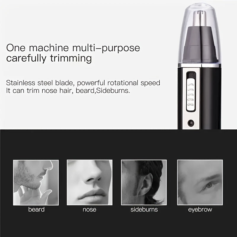4 in 1 Men'S Contouring Set Electric Shaver Nose Hair Trimmer Eyebrow Trimmer Temples Trimmer USB Charging Multi-Function Set for The Face