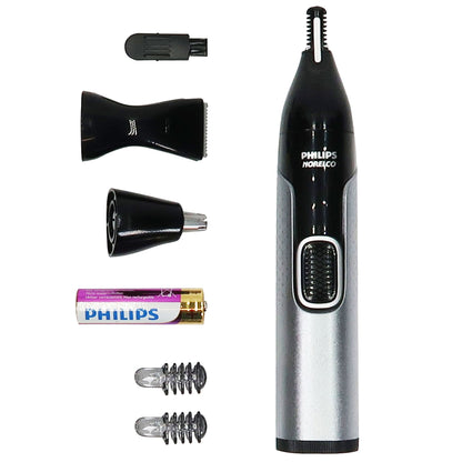 Philips NorelcoNose Trimmer 5000 for Nose, Ears, Eyebrows #NT5600/62 (Black/Silver)