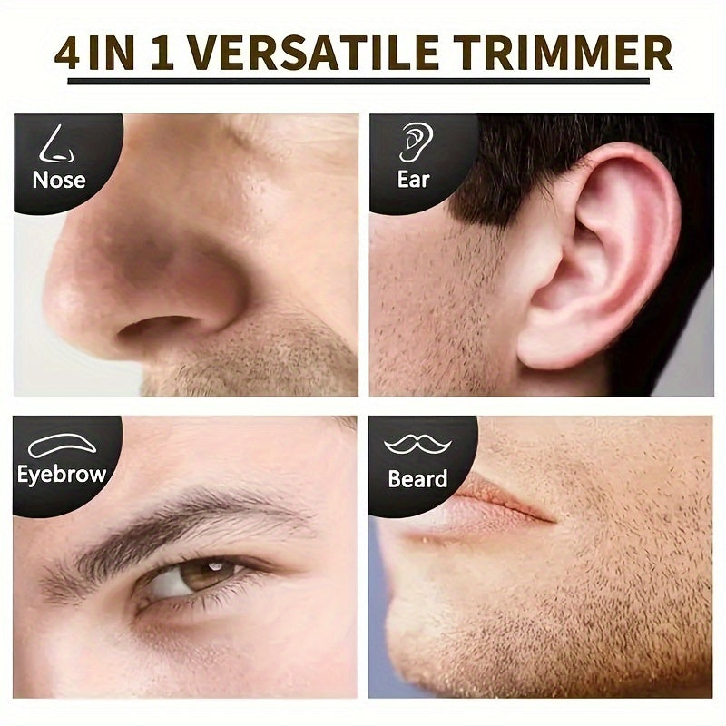 KEMEI Professional Four-Piece Electric Rechargeable Nose Hair Shaver KM-6630 - Eyebrow Knife Cut Haircut - Easter Gift One Four In
