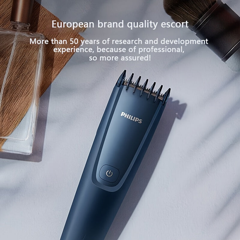 [7-Speed Hairclipper] 7-Speed Hairclipper Series 3000 | Precision Steel Blade Head, 3-21mm Length Setting, PowerDrive Strong System, Type-C Charging Cable, Plug and Play
