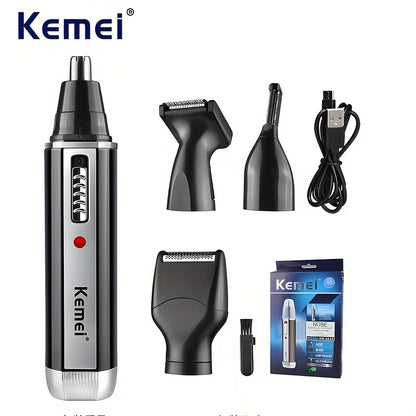 Eight-piece Set Four-in-One KM-6630 Four-in-One Professional Rechargeable Nose and Ear Hair Trimmer Men's Personal Care Tool